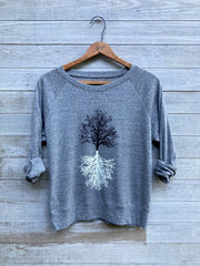 Shadow Tree Pullover: Lightweight Slouchy Shirt