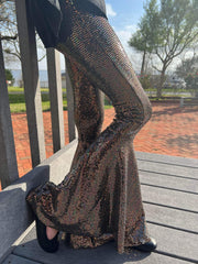Sequin Bell Bottom Pants for Toddlers