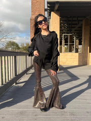 Sequin Bell Bottom Pants for Toddlers
