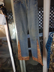 Vintage 90s Upcycled Levi's 501 Bell Bottom Jeans for Women