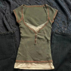 Green Fitted T-shirt
