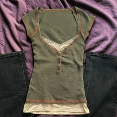 Green Fitted T-shirt