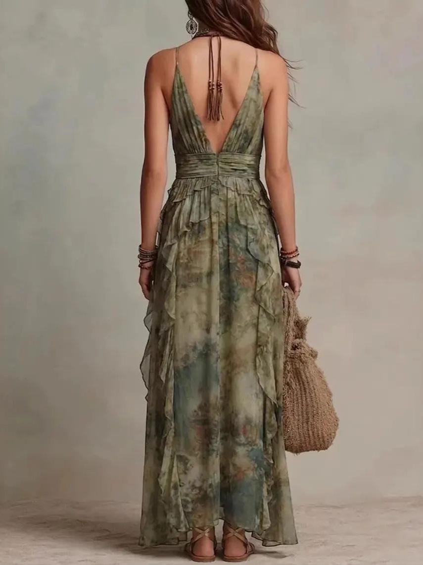 Women's Halter Neck Maxi Dress