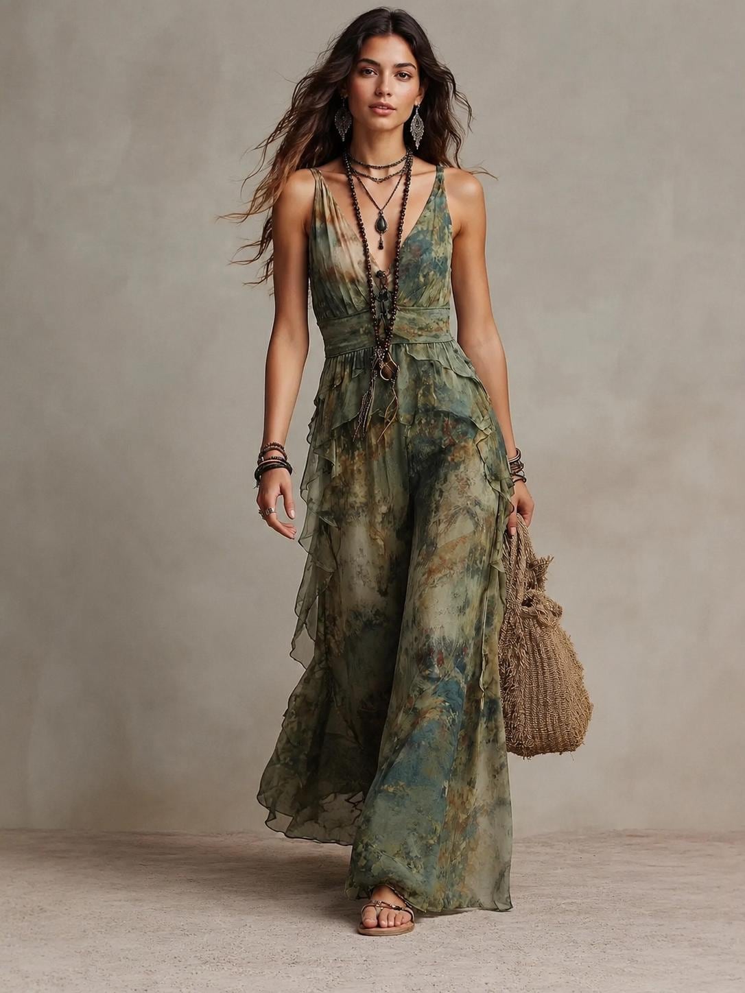 Women's Halter Neck Maxi Dress