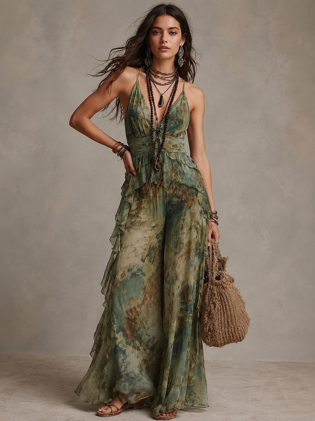 Women's Halter Neck Maxi Dress