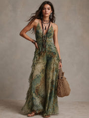 Women's Halter Neck Maxi Dress