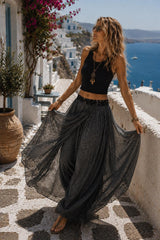 Cotton Wide Leg Pants