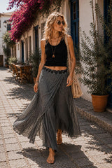 Cotton Wide Leg Pants