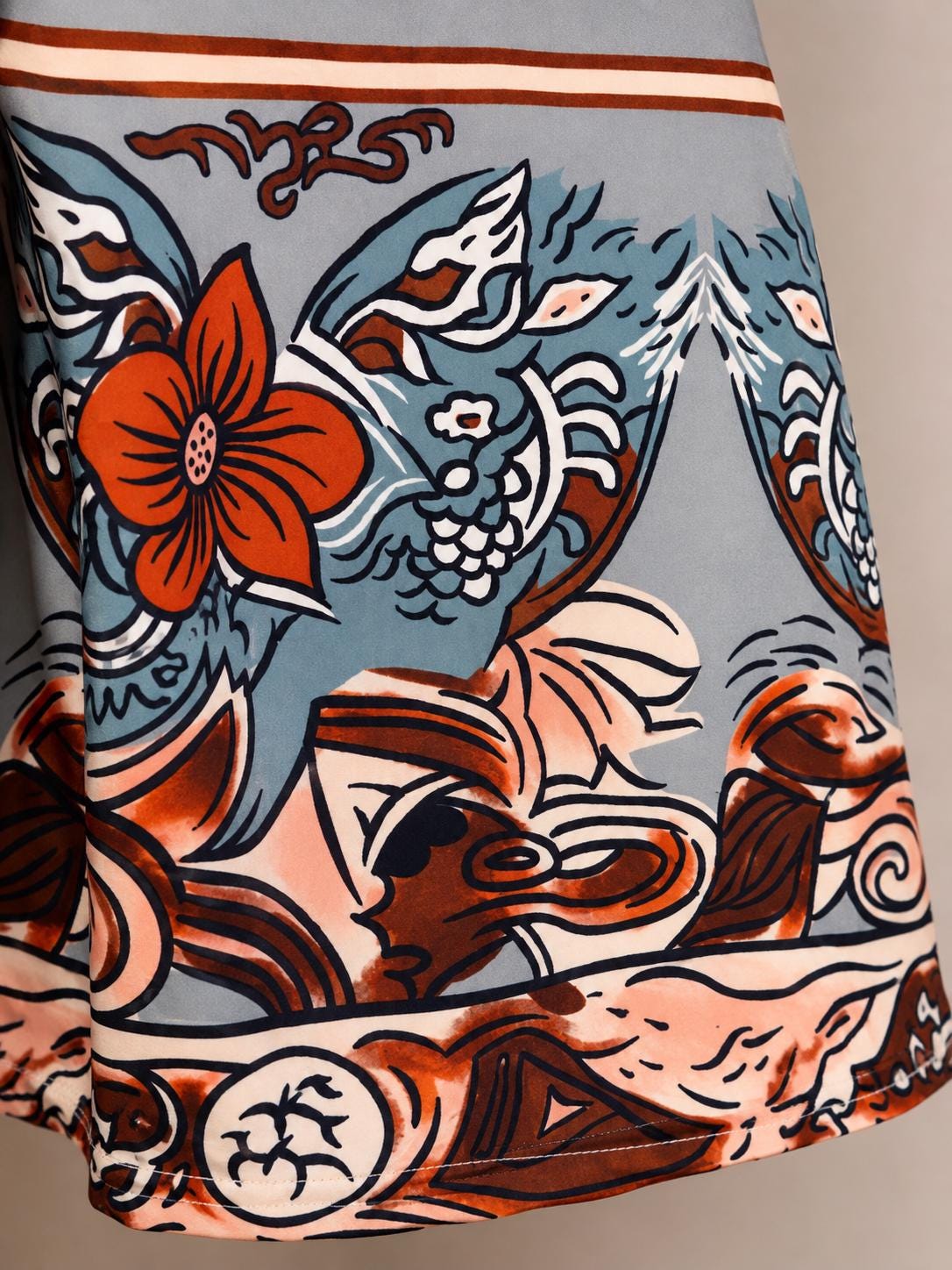 Boho Floral Bell Bottom Jeans