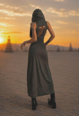 Hooded Maxi Dress
